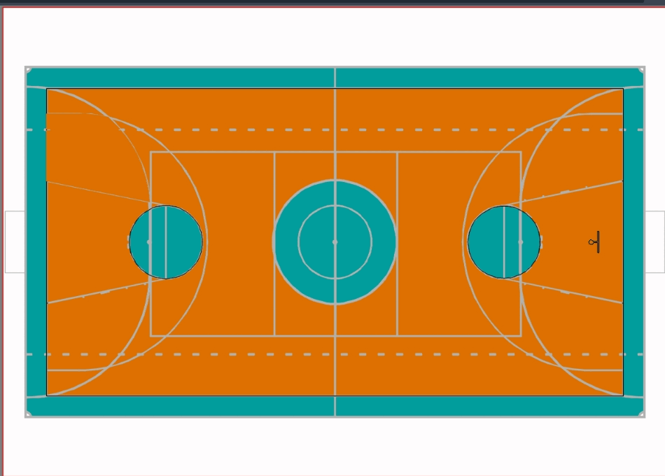 Cancha de basquet en AutoCAD | Descargar CAD gratis ( KB) | Bibliocad
