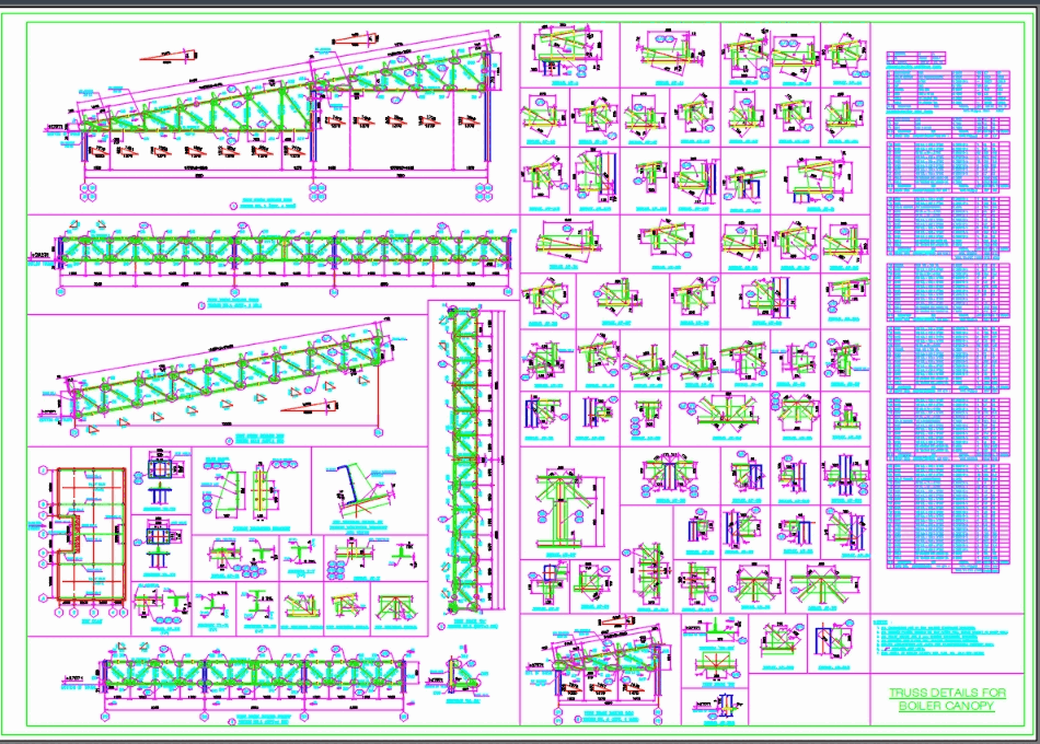 Truss details in AutoCAD | CAD download (853.51 KB 