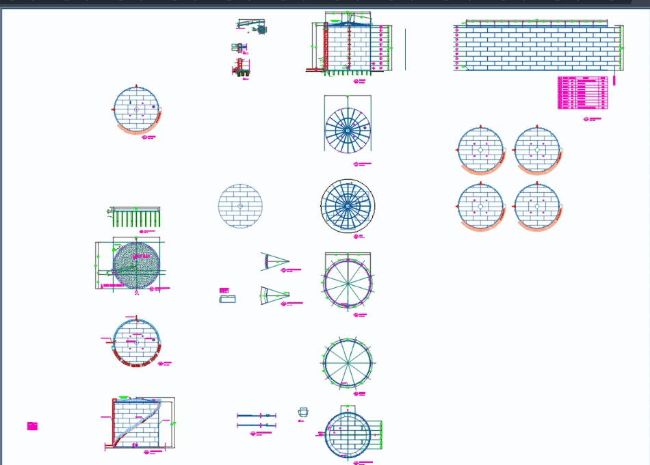 Oil storage tank 5000m3 in AutoCAD | CAD download (478.29 ... hvac drawing symbols pictures 