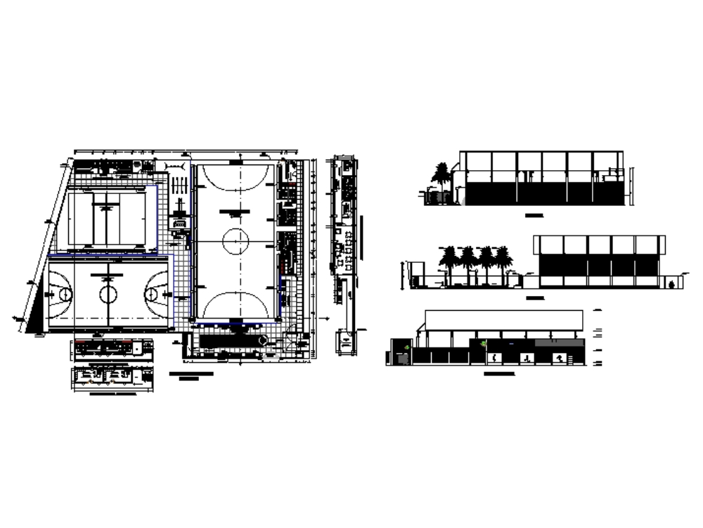 Sports Complex In AutoCAD CAD Download 5 59 MB Bibliocad