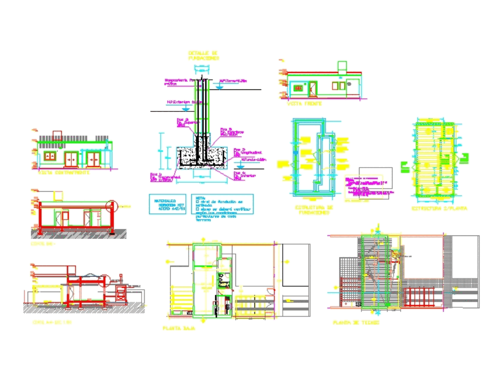 Einfamilienhaus in AutoCAD | CAD Download (266.95 KB) | Bibliocad