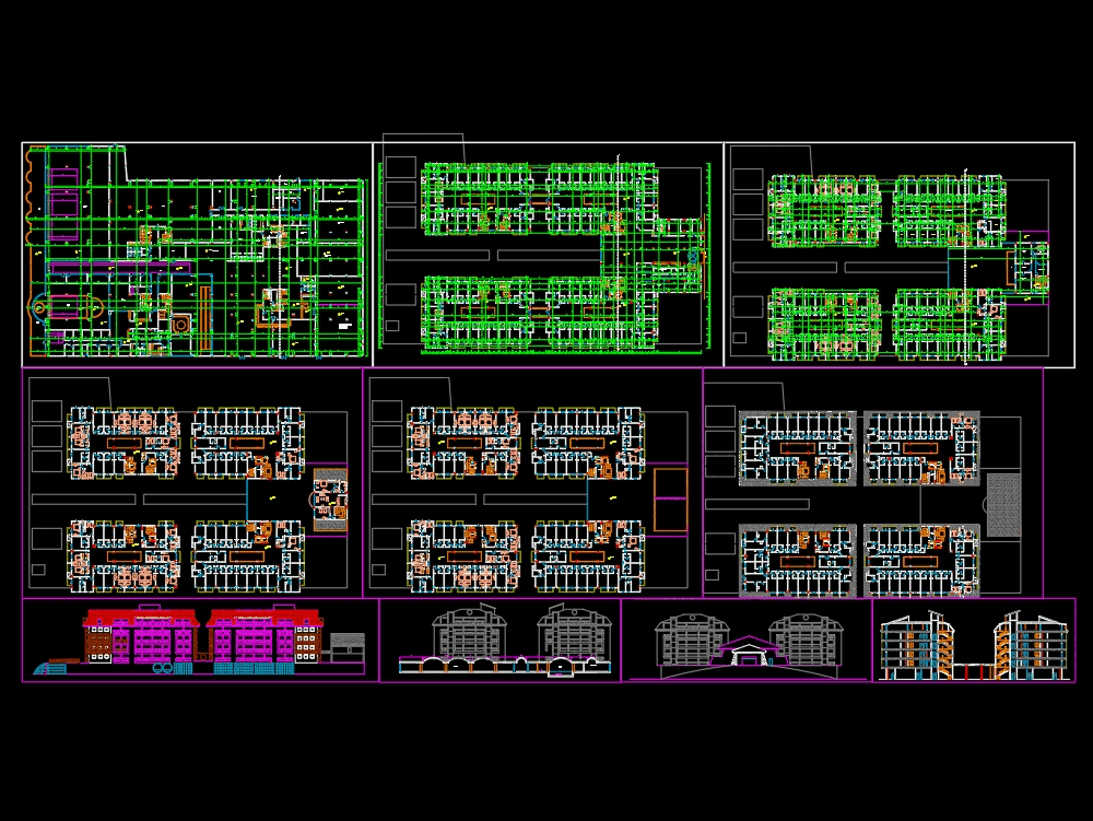 План гостиницы dwg