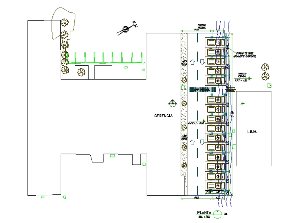 Plano de estacionamiento en AutoCAD | Descargar CAD gratis (487.59 KB ...