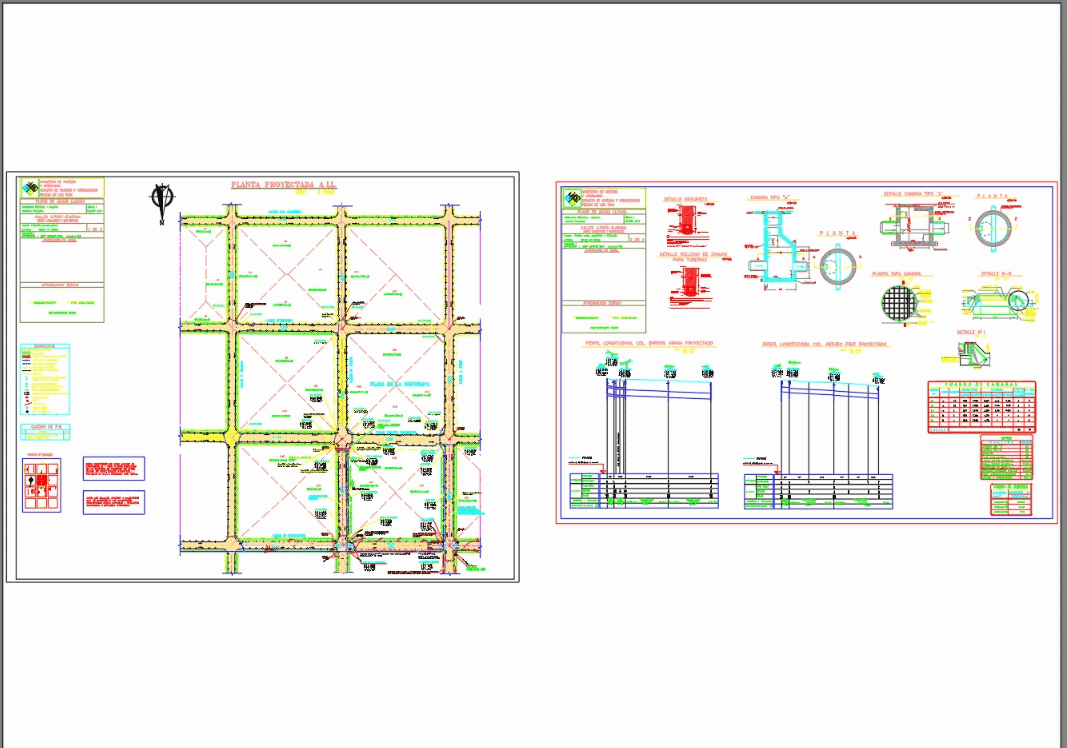Diseño colector de aguas lluvia en AutoCAD | CAD (532.81 KB) | Bibliocad