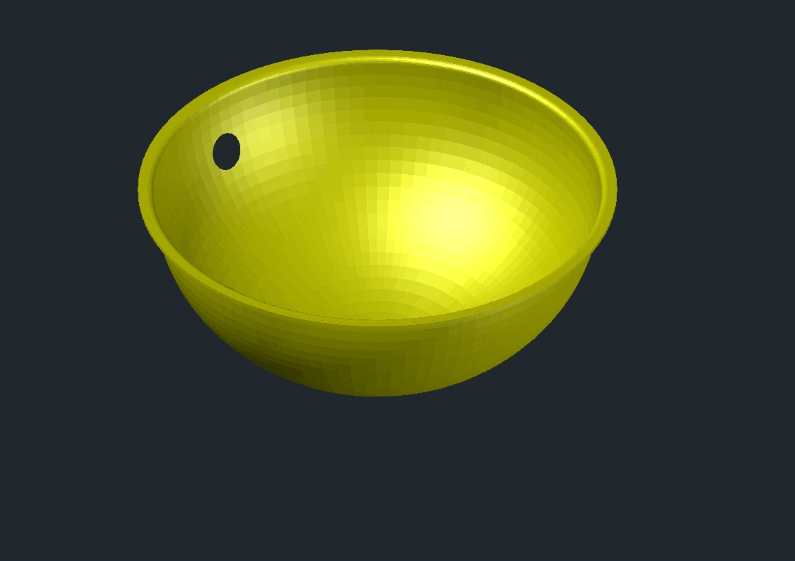 Kuba becken 360 mm - 3d in AutoCAD | Kostenlos CAD herunterladen (293.