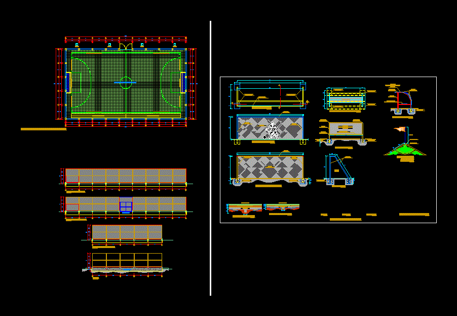 Plano de cancha sintética