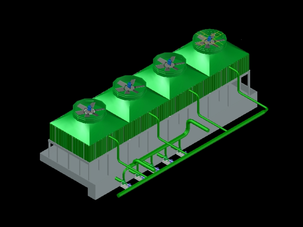 Cooling towers in 3d.