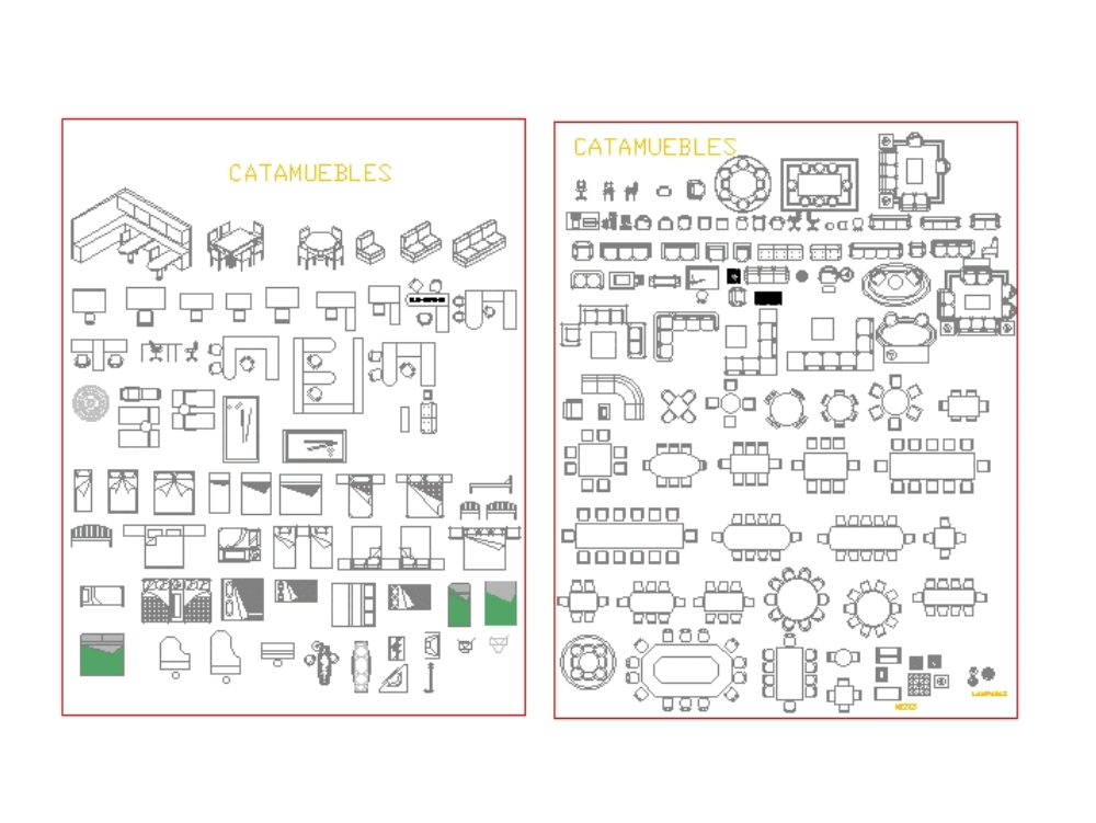 Furniture Blocks In AutoCAD Download CAD Free 803 99 KB Bibliocad