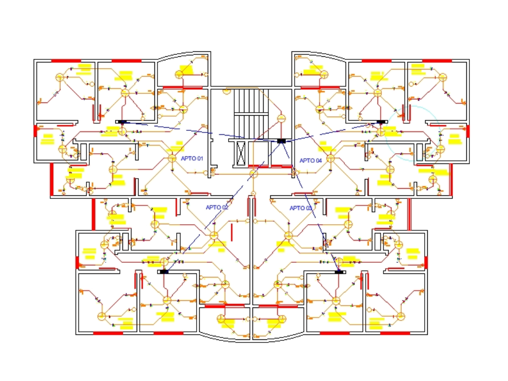 Electrical design of departments.