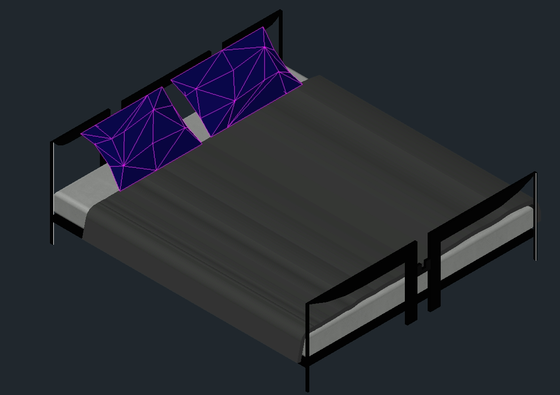 3d double bed