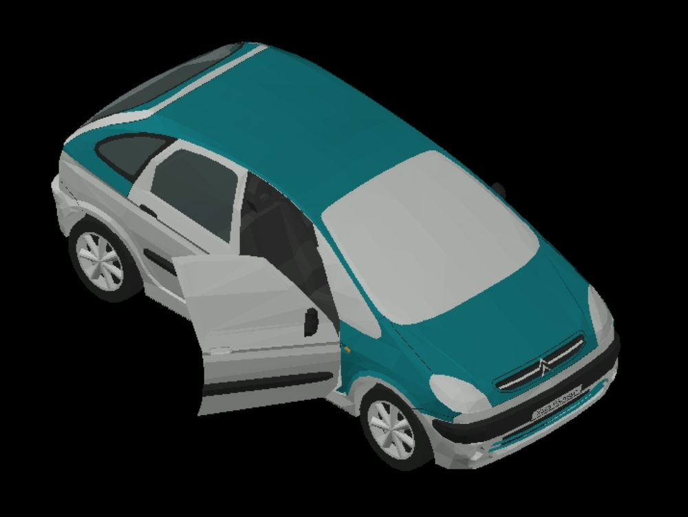 Automóvil Citroën en 3D.