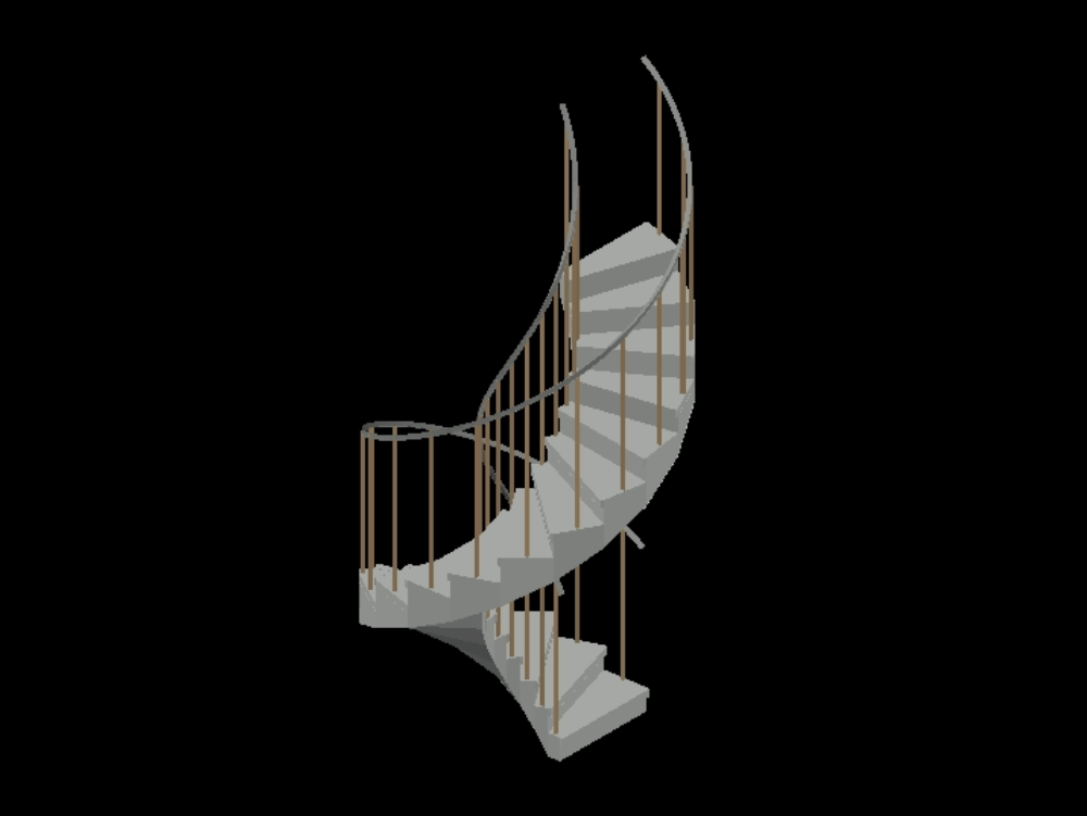 Escada Tipo B 3D