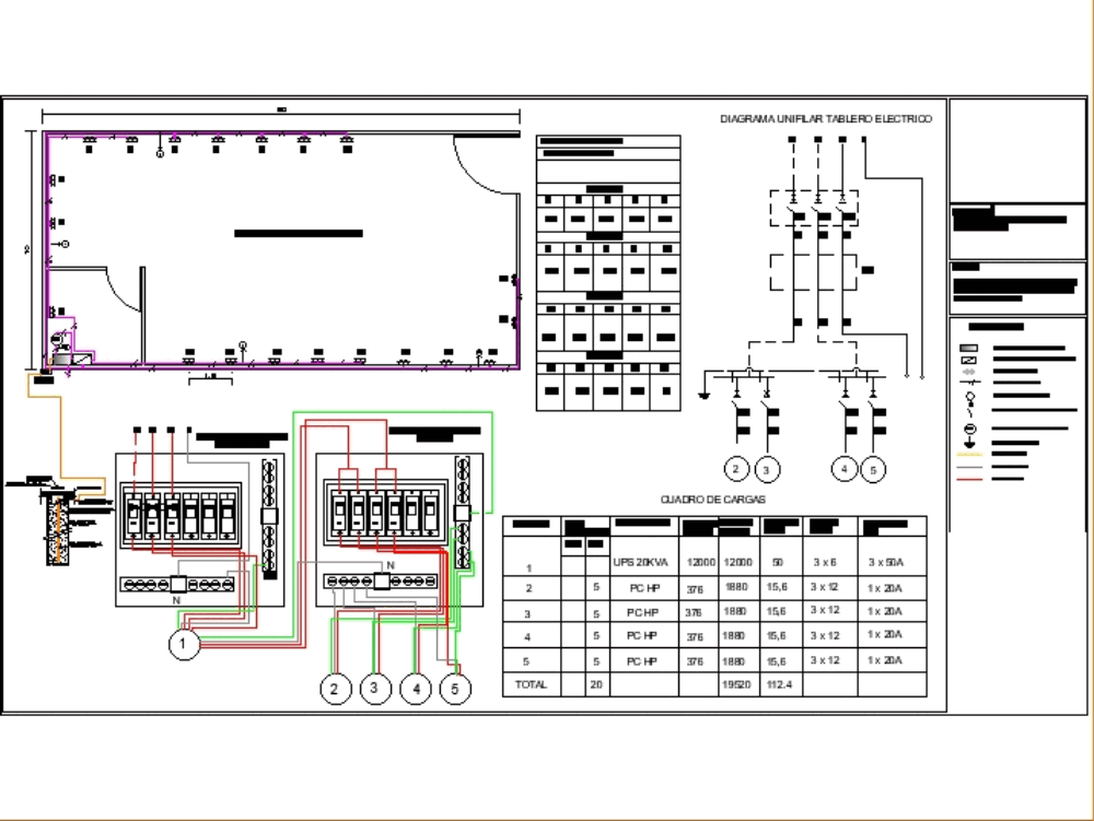 Diseño de un sistema electrico para telecomunicaciones ... restaurant schematic 