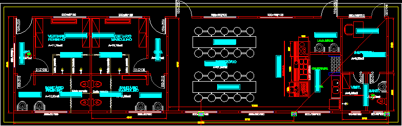 Mobiliário para salas de aulas: alimentos, nutrição., - Detalhes do Bloco  DWG