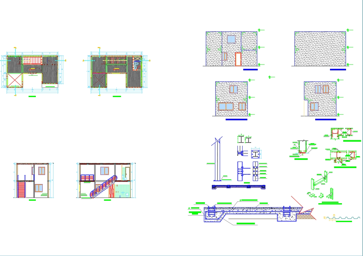 30'X50' Duplex Floor Plan [DWG, PDF]
