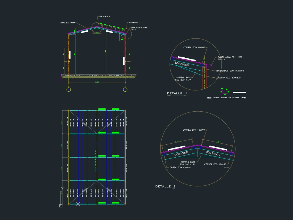 Wireframe barn