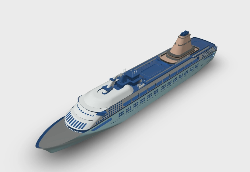 Crucero barco 3D