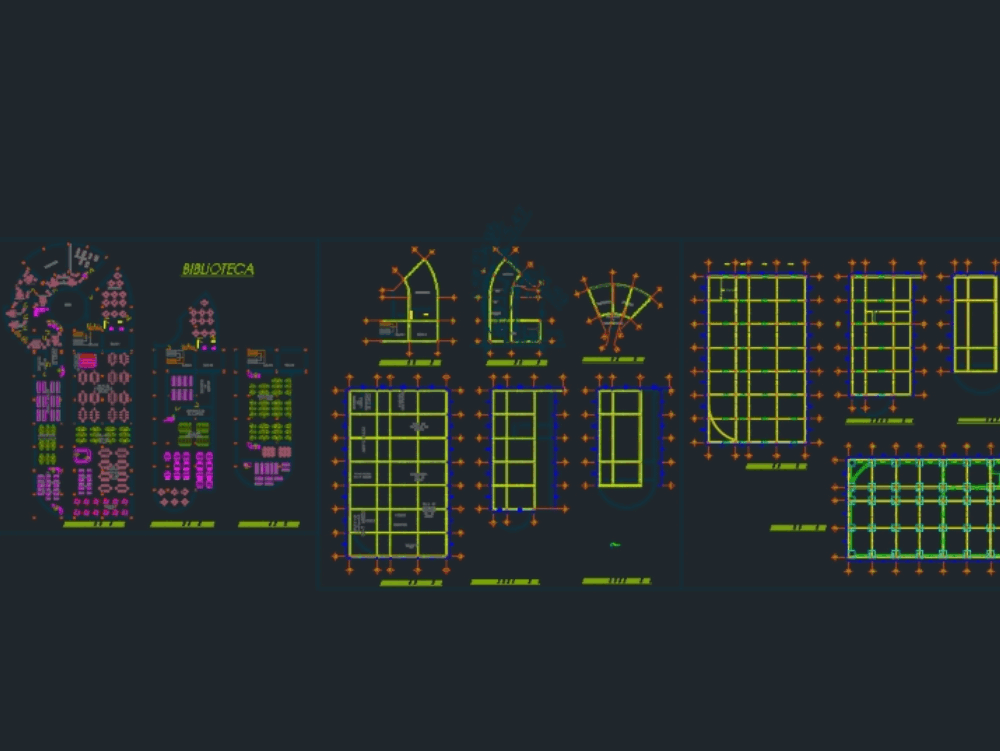 Biblioteca Amueblado Y Distribucion En AutoCAD | CAD (319.1 KB) | Bibliocad