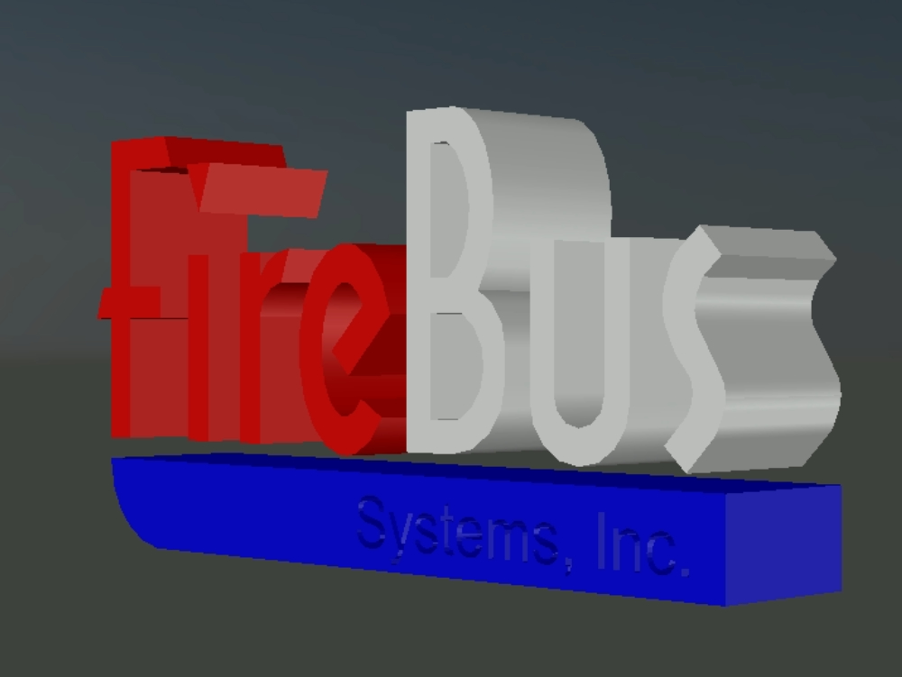 Logo Fire Bus 3D