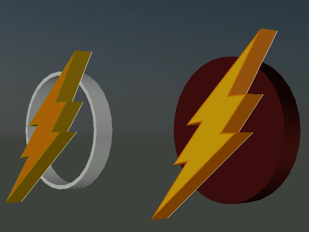 flash logo 3d