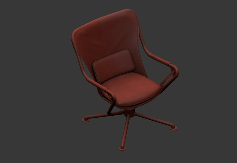 Chaise de bureau 3D