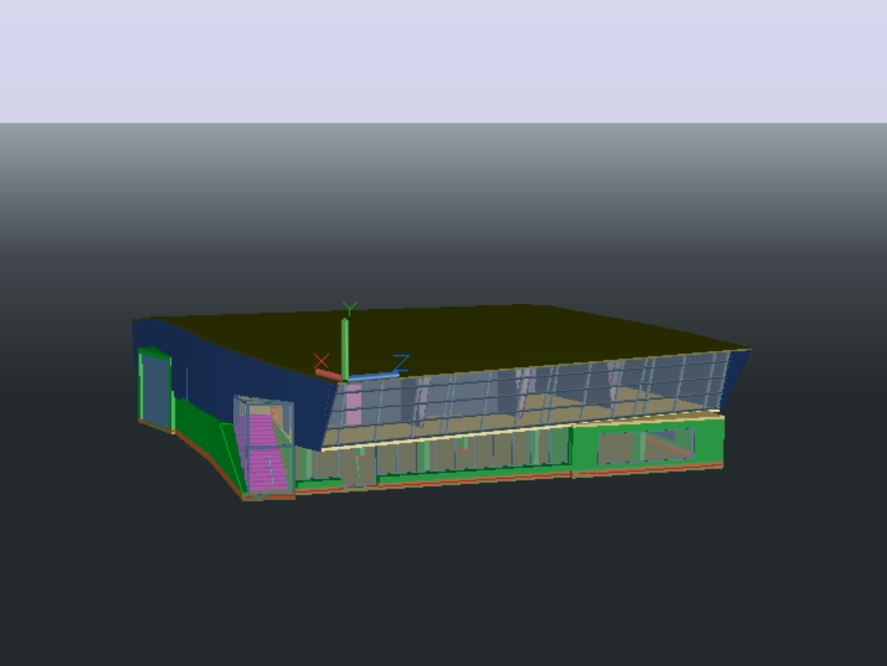 bâtiment van berkel modèle 3D