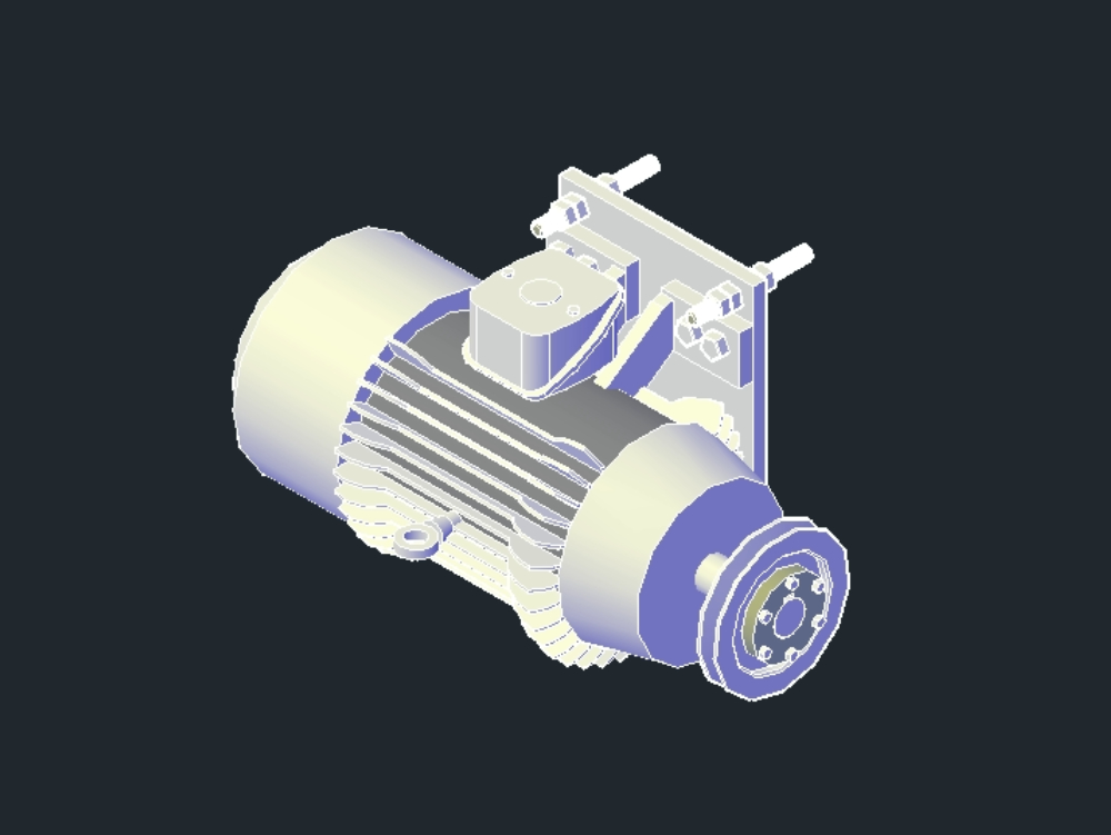 Motor electrico en 3D
