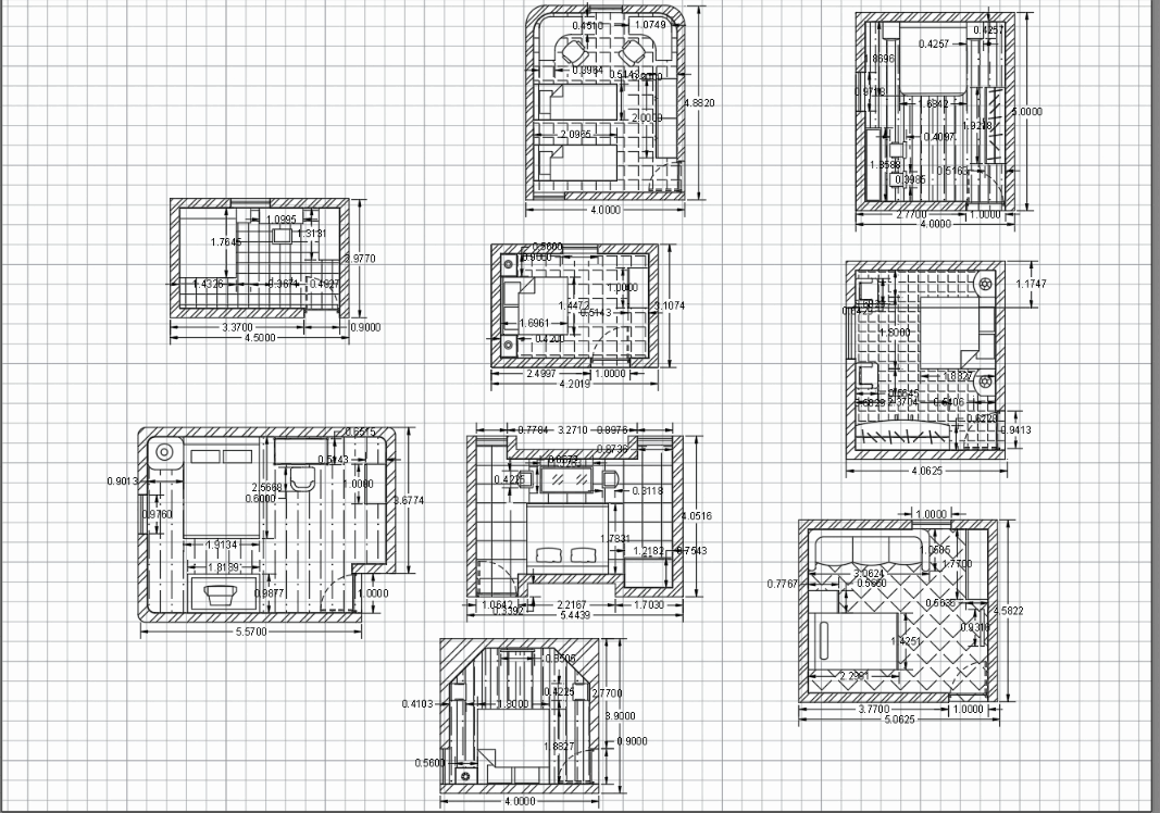 Schemes interior bedroom furniture details (139.4 KB) Bibliocad