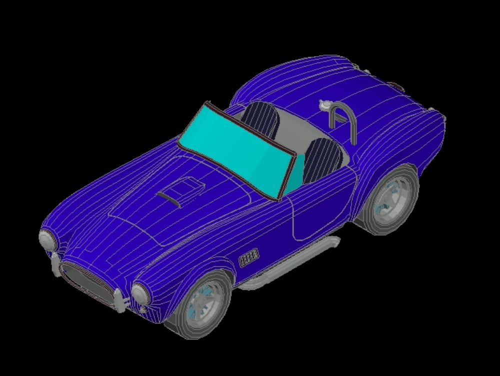 Automóvil Ford 69 en 3D