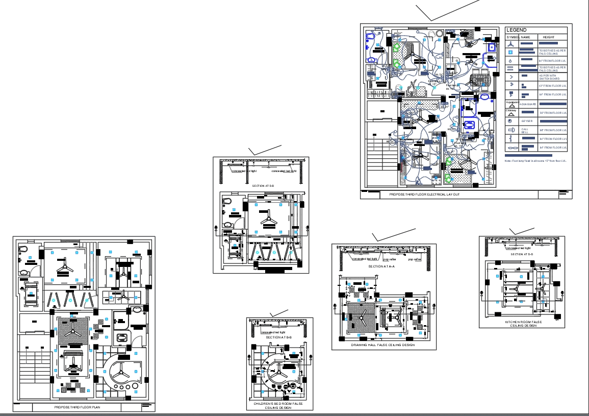 House Design False Ceiling In Autocad Cad 258 89 Kb Bibliocad