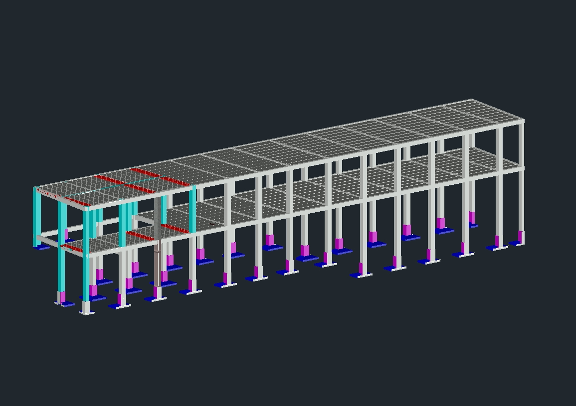 Balkensystem mit 3D-Gewölbe
