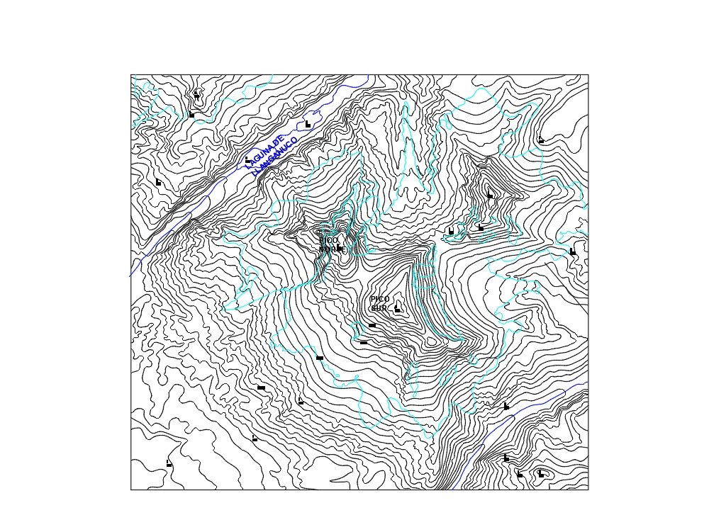 Carte enneigée de Huascaran