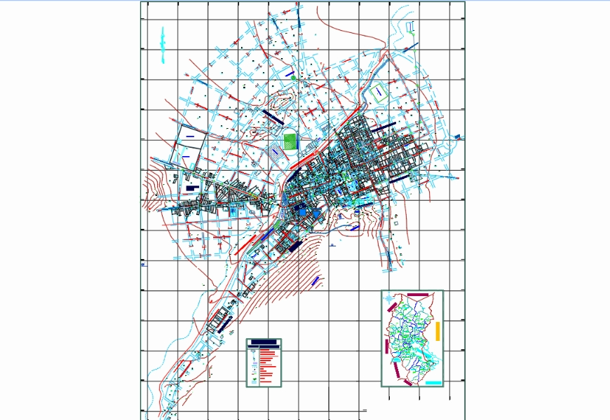 Plan cadastral du district de Manazo