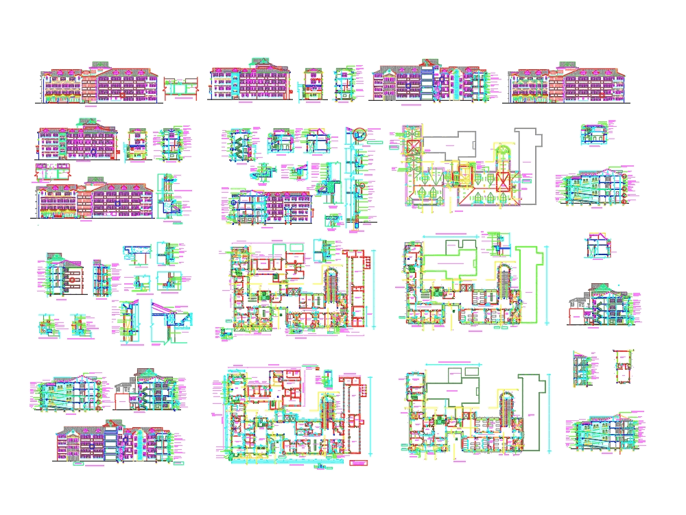 Hospital building working drawings in AutoCAD | CAD (5.38 ... electrical plan cad 
