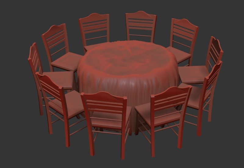 Modèle 3D de table basse