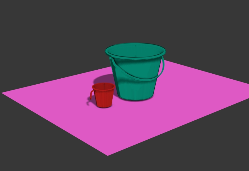 3D Plastic Bucket