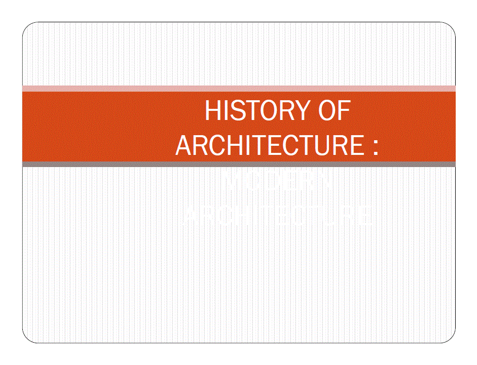 Geschichte der Architektur