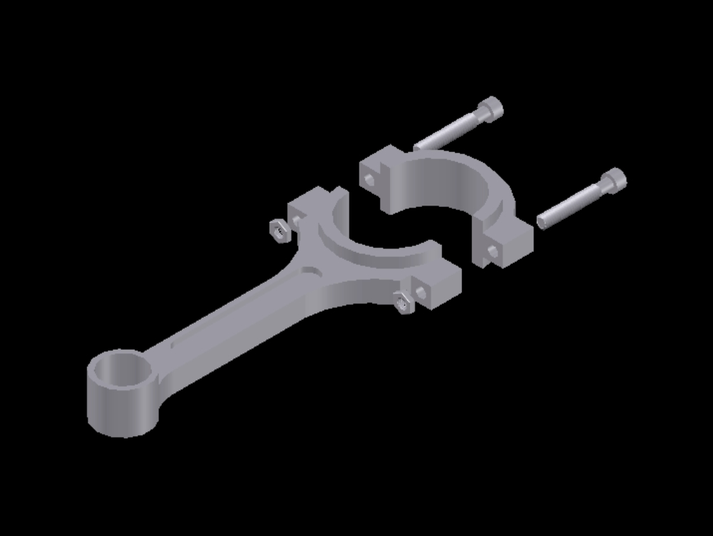 connecting rod in 3d