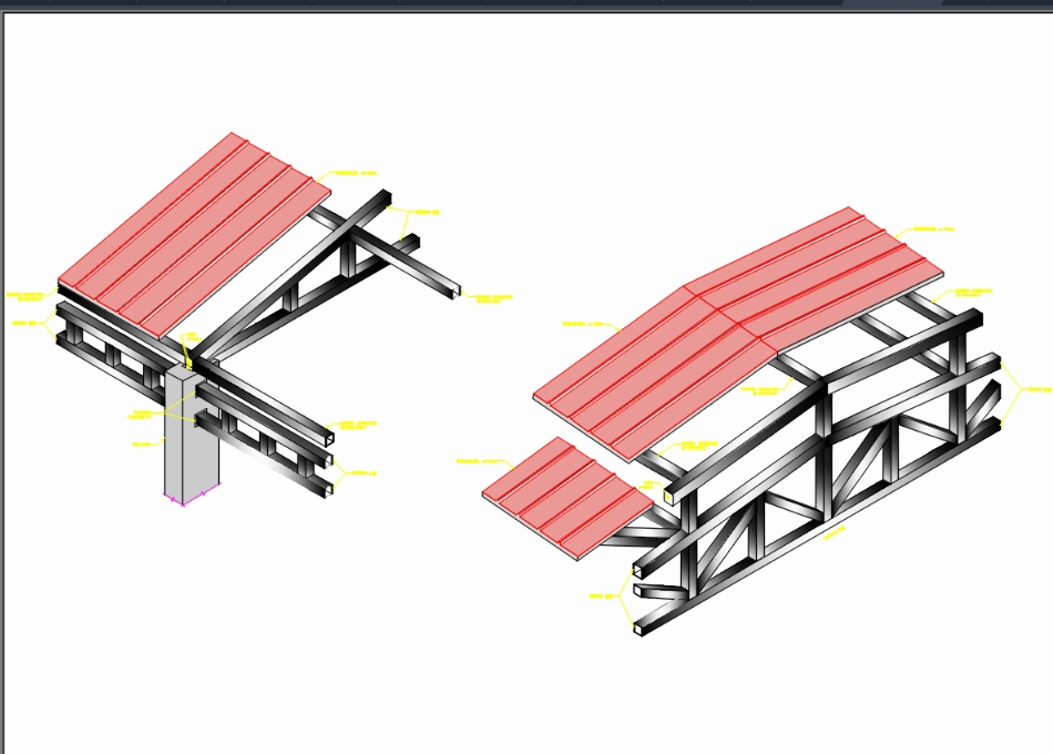 Trusses and thermo panel