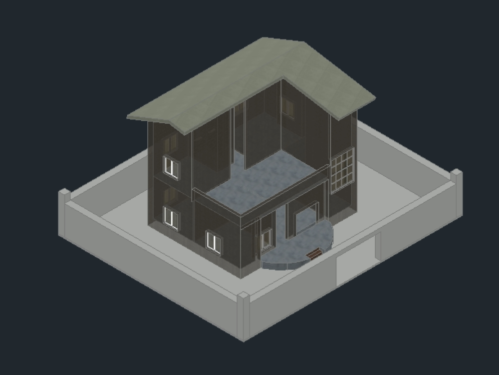 Vista 3D de casa