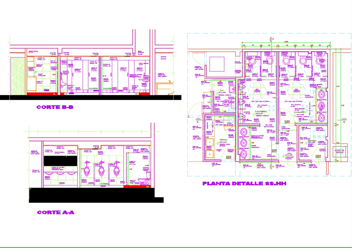 Detail Ss Hh In Autocad Cad Download 174 3 Kb Bibliocad