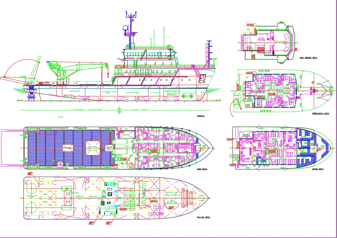 Чертежи кораблей в автокаде - 88 фото