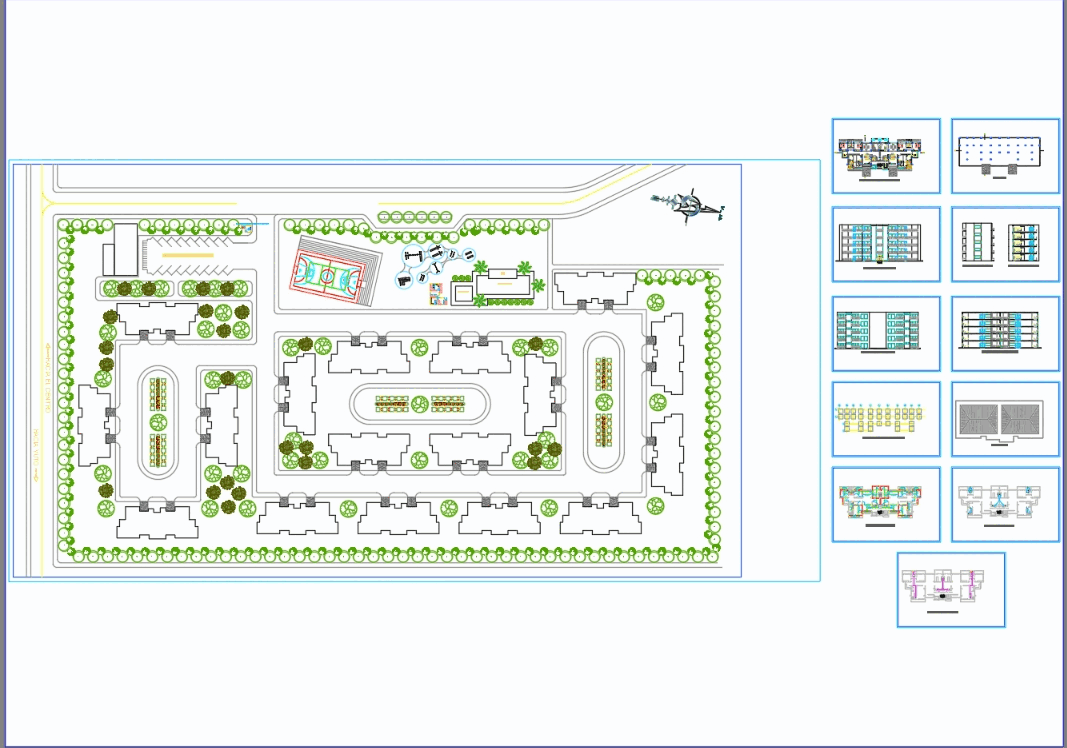 Conjunto residencial en AutoCAD  Descargar CAD gratis (1 