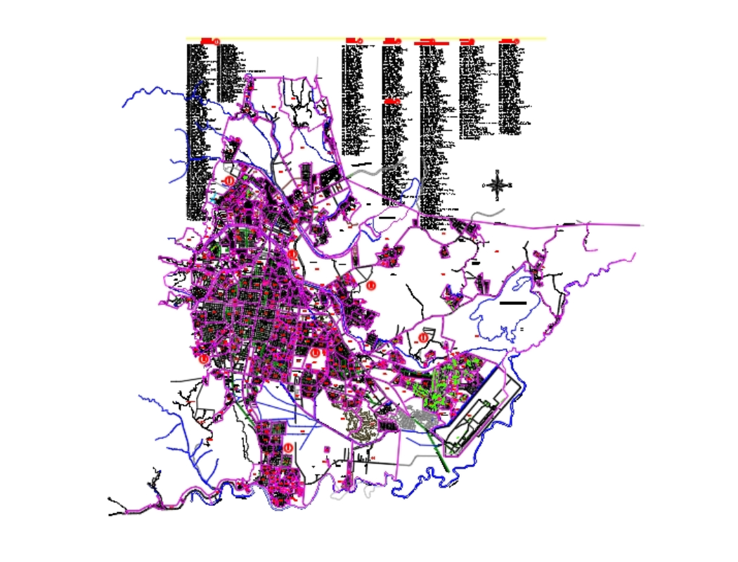 Mapa de bairros e bairros - san pedro sula