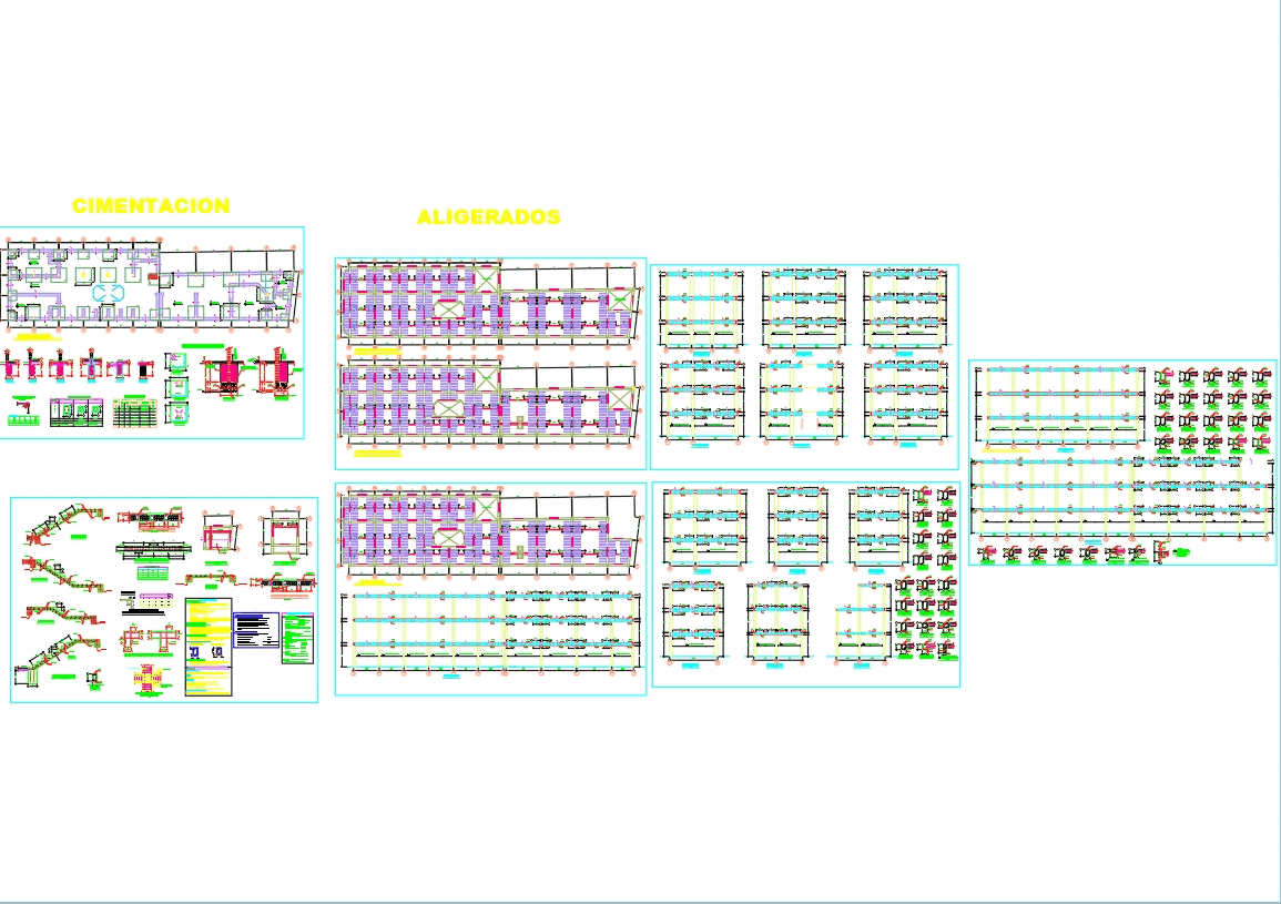 Structural Plano - Details of accommodation with seismic-resistant building system