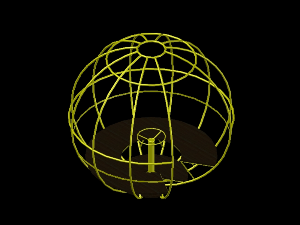Esfera giratoria en 3D.