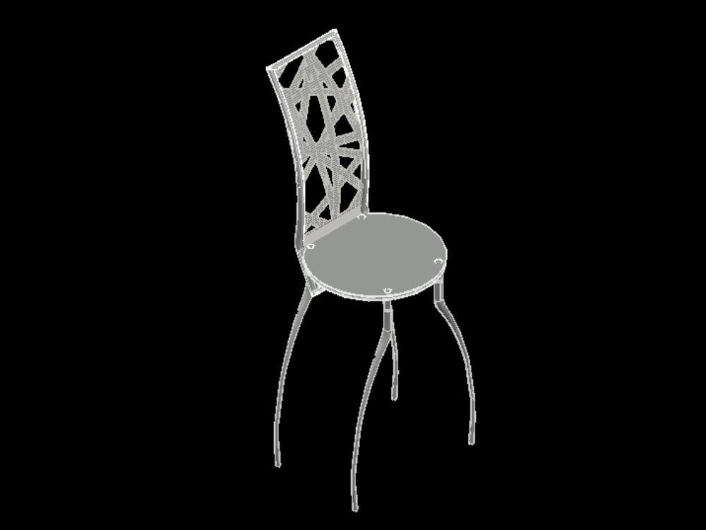 Chair in 3d.