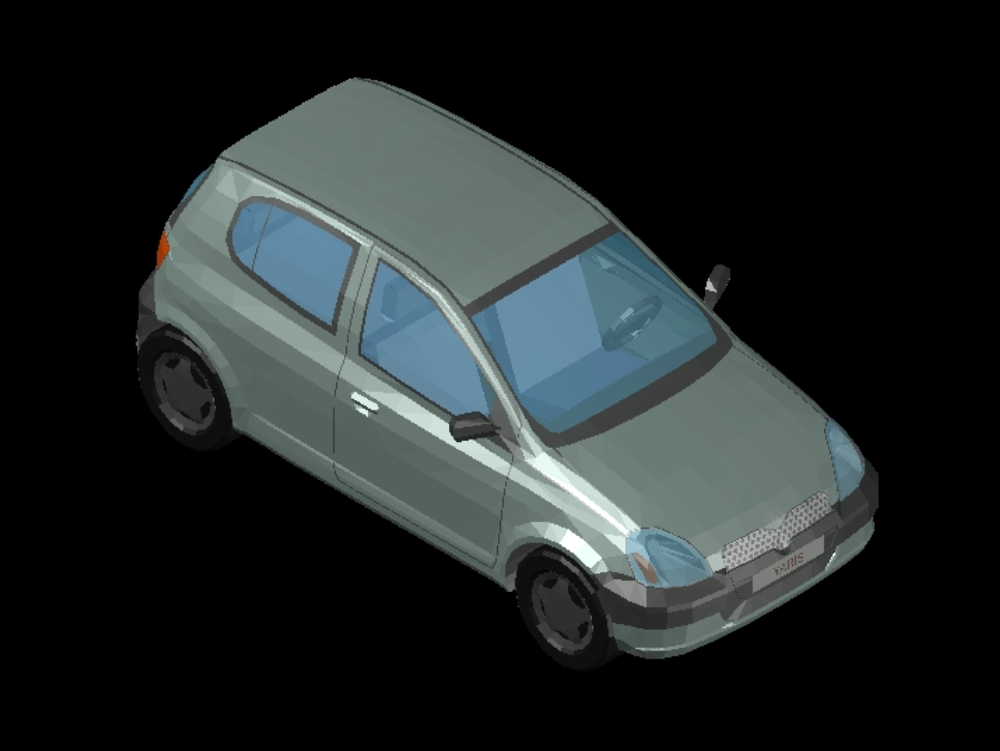 Automóvil Toyota Yaris en 3D