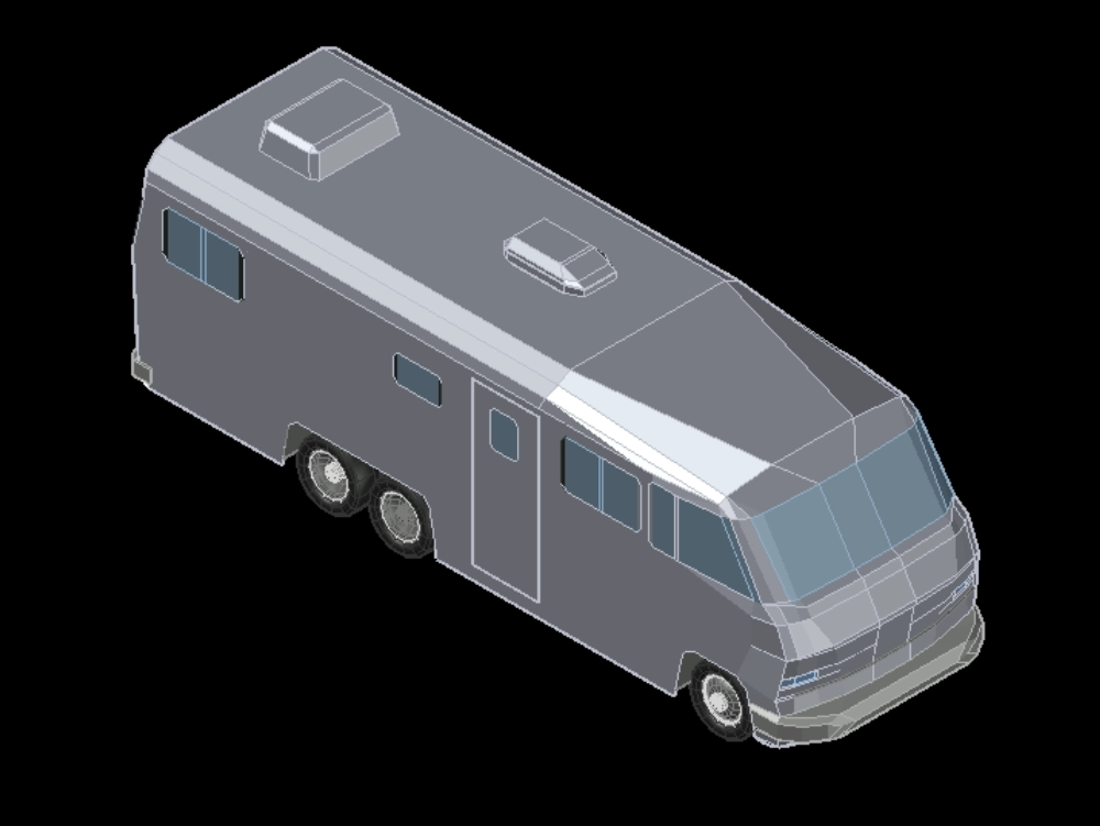 Familienbus in 3D