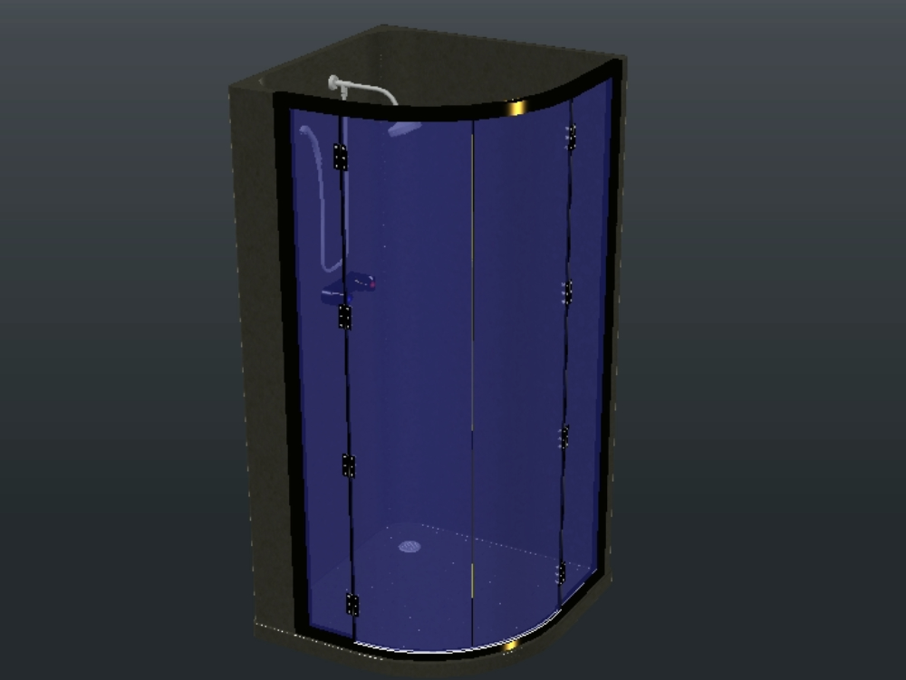 cabine de douche 3D